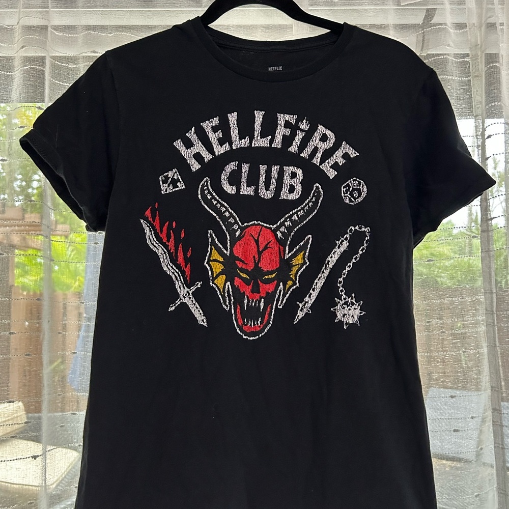 Netflix Stranger Things Black Graphic Tee